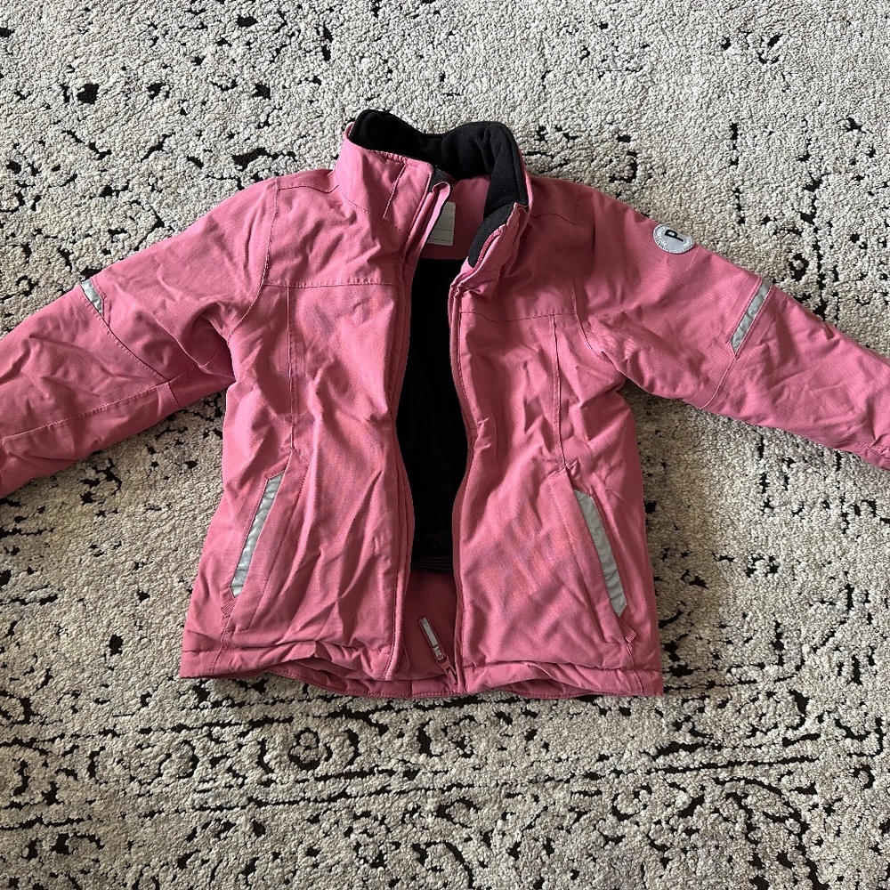 Girls Pink Polarn O. Pyret Winter Jacket